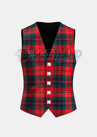 Fraser Tartan Waistcoat Front