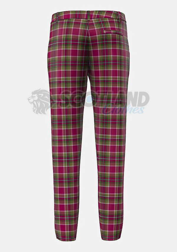 Gardner, Lynne Michele Tartan Trouser Back