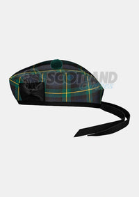 Gordon Tartan Glengarry Hat Side