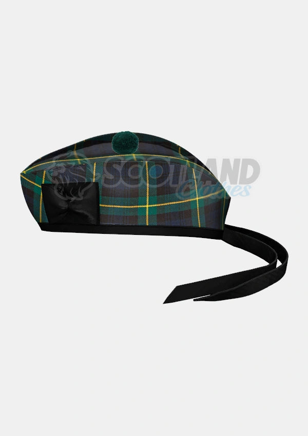 Gordon Tartan Glengarry Hat Side
