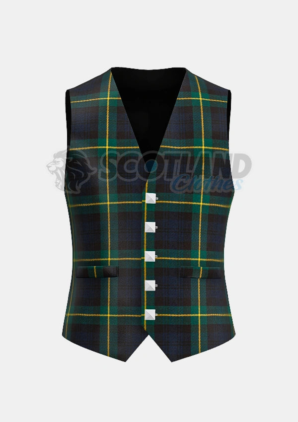 Gordon Tartan Waistcoat Front