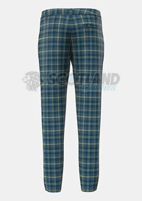 Gorman Blue Tartan Trouser Back