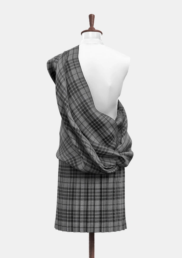 Grey Watch Tartan Great Kilt Back