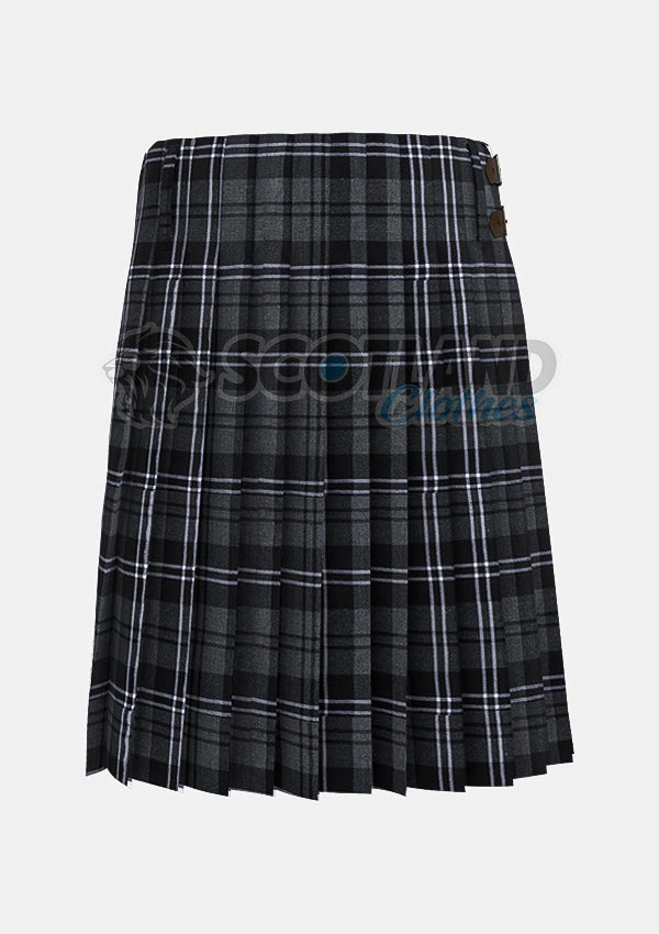 Hamilton Grey Tartan Kilt Back