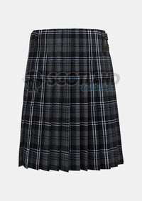 Hamilton Grey Tartan Kilt Back