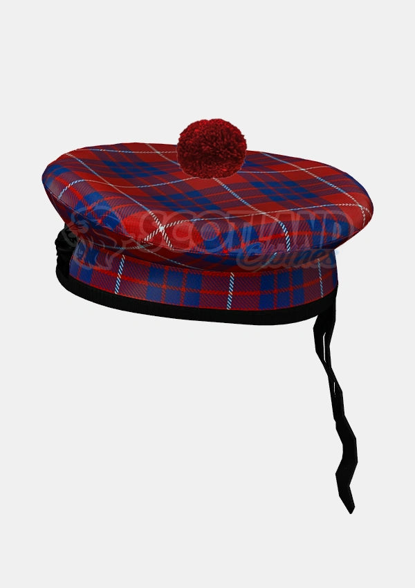Hamilton Tartan Balmoral Hat Front Side