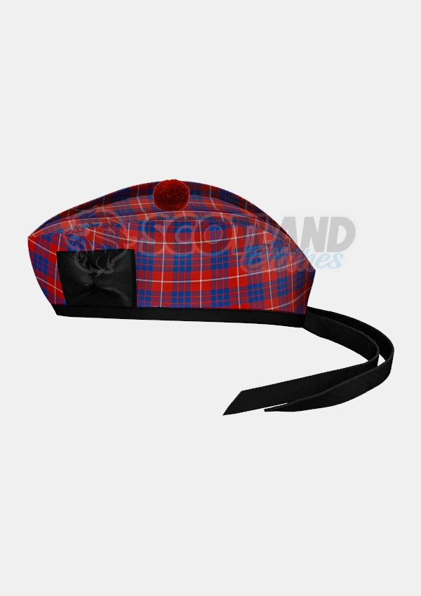 Hamilton Tartan Glengarry Hat Side