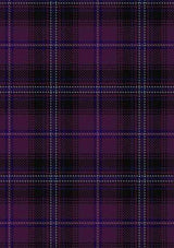 Hand Made Purple Tartan Fabric