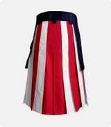 Handmade Scottish American Flag Kilt Back