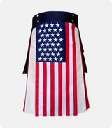 Handmade Scottish American Flag Kilt