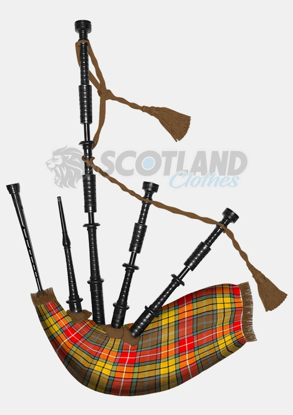 Handmade Buchnan Weathered Tartan Bagpipe