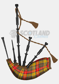 Handmade Buchnan Weathered Tartan Bagpipe