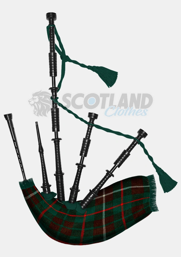 Handmade Mackinnon ancient hunting tartan Bagpipe