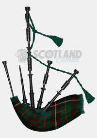 Handmade Mackinnon ancient hunting tartan Bagpipe