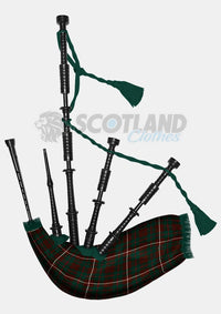 Handmade Mackinnon hunting modern tartan Bagpipe