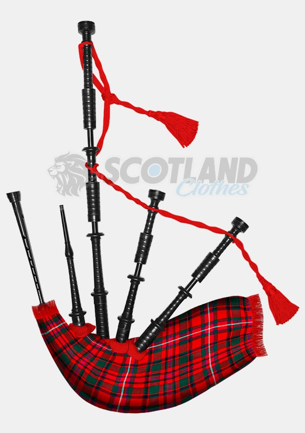 Handmade Mackinnon modern tartan Bagpipe