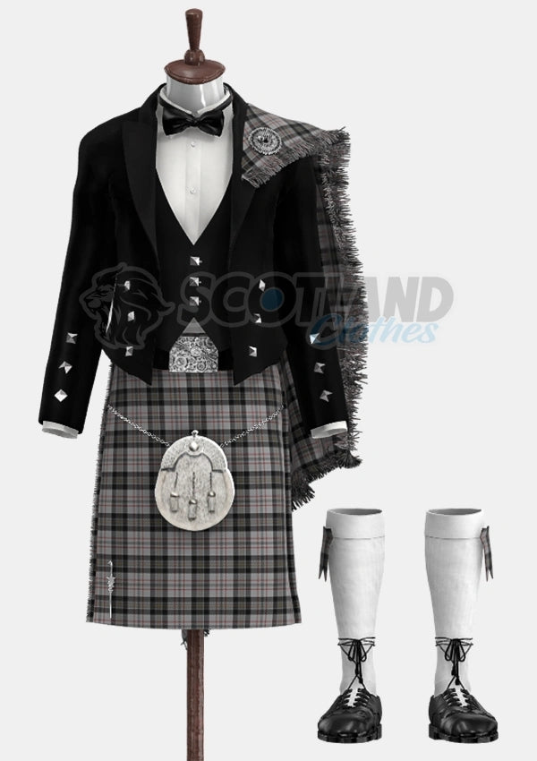Harris Tartan Prince Charlie Outfit