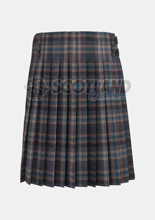Harris Mist Tartan Kilt Back