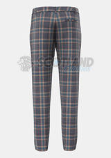 Harris Mist Tartan Trouser Back