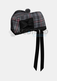 Hebridean Heather Tartan Glengarry Hat Front