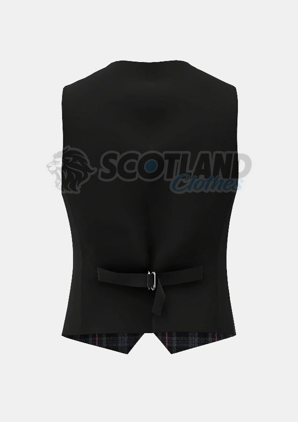 Hebridean Heather Tartan Waistcoat Back