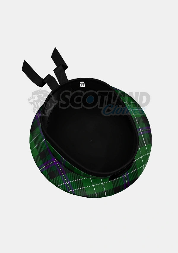 Hibs Tartan Balmoral Hat Back Side