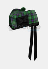 Hibs Tartan Glengarry Hat Front