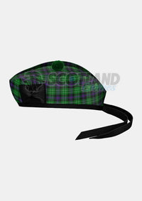 Hibs Tartan Glengarry Hat Side
