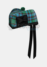 Hunter Tartan Glengarry Hat Front