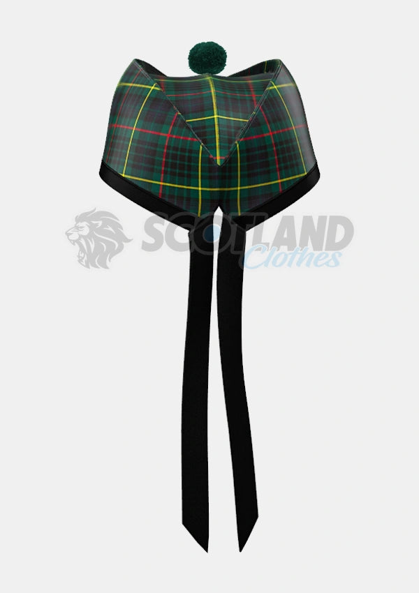 Hunting Stewart Tartan Glengarry Hat Back