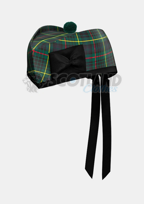 Hunting Stewart Tartan Glengarry Hat Front