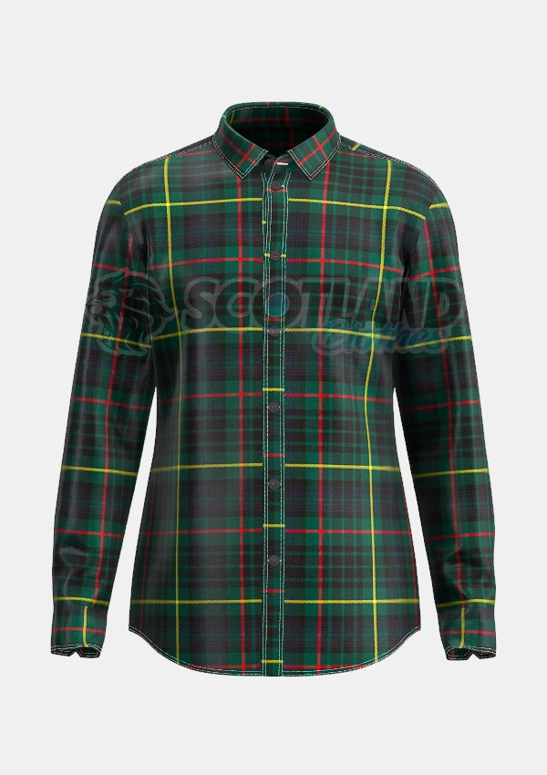 Hunting Stewart Tartan Shirt Front