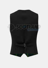 Hunting Stewart Tartan Waistcoat Back