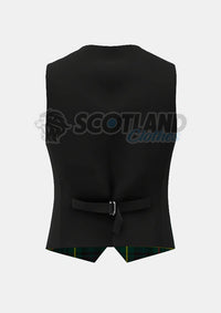 Hunting Stewart Tartan Waistcoat Back