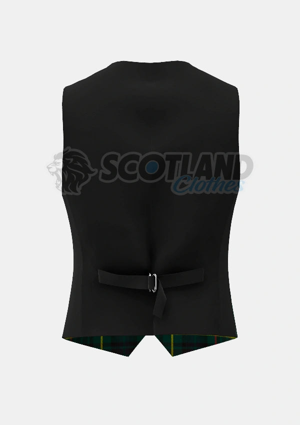Hunting Stewart Tartan Waistcoat Back