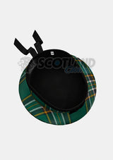 Irish Tartan Balmoral Hat Back Side