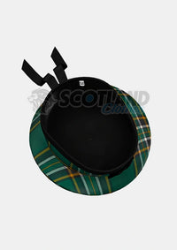 Irish Tartan Balmoral Hat Back Side