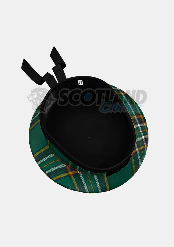 Irish Tartan Balmoral Hat Back Side