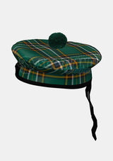 Irish Tartan Balmoral Hat Front Side