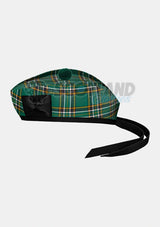 Irish Tartan Glengarry Hat Side
