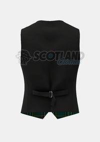 Irish Tartan Waistcoat Back