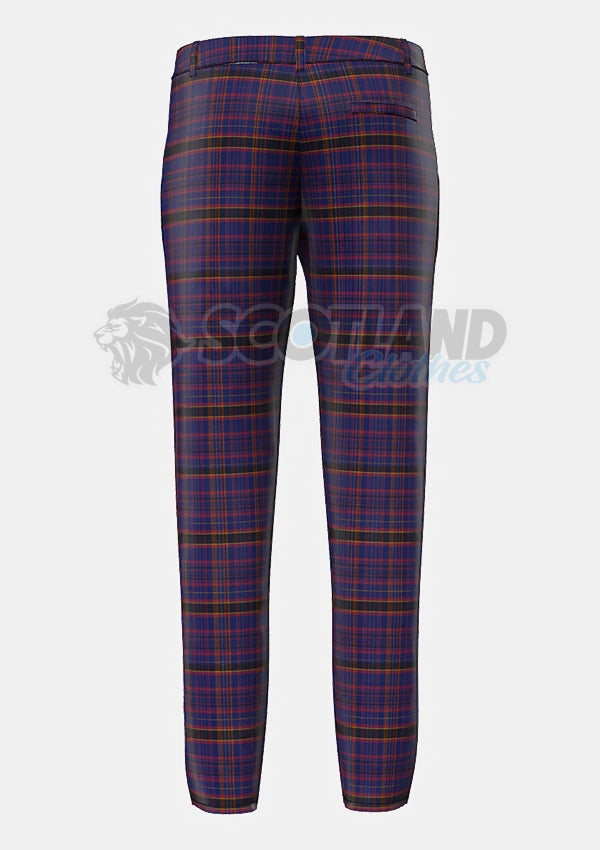 James of Wales Tartan Trouser Back
