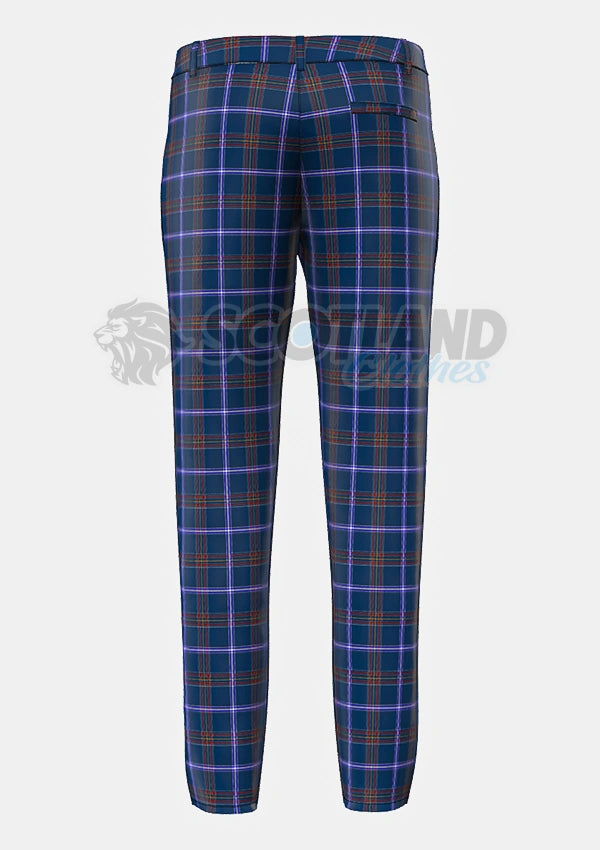 Jewish Tartan Trouser Back