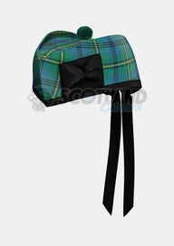 Johnston Tartan Glengarry Hat Front
