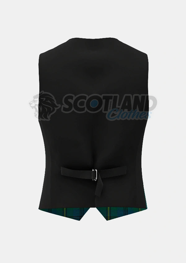 Johnston Tartan Waistcoat Back