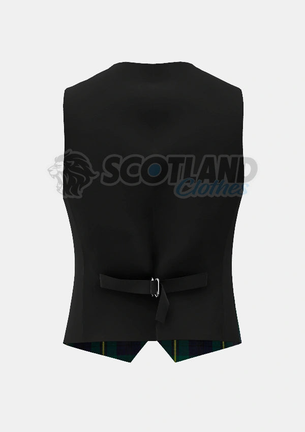 Johnstone Tartan Waistcoat Back