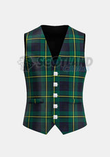 Johnstone Tartan Waistcoat Front