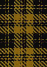 Justus Black & Gold Tartan Kilt