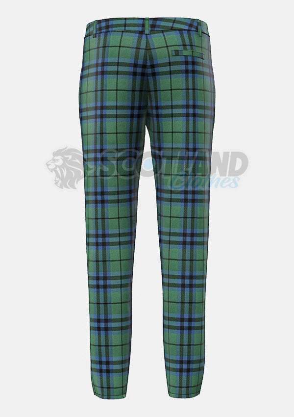 Keith Tartan Trouser Back