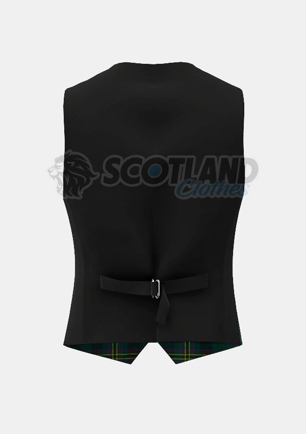 Kennedy Tartan Waistcoat Back